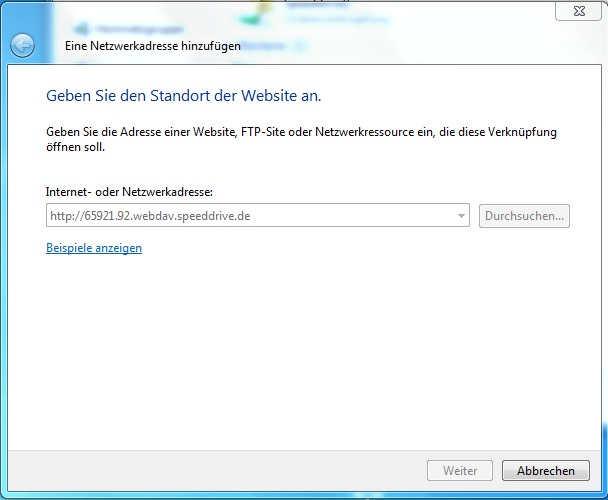 Datei:Speeddrive als WebDUV Anbindung Netzadresse.jpg