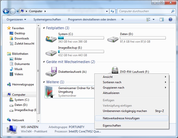 Image:Speeddrive als WebDUV Anbindung Start.jpg
